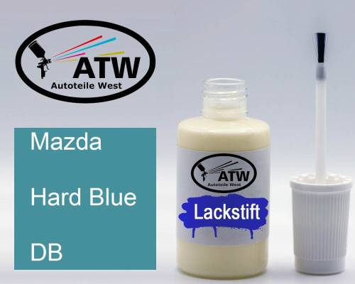 Mazda, Hard Blue, DB: 20ml Lackstift, von ATW Autoteile West.